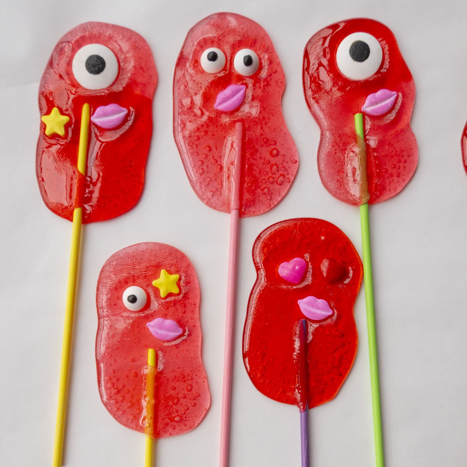 Make Adorable Monster Lollipops for Valentine's Day with Jolly Ranchers